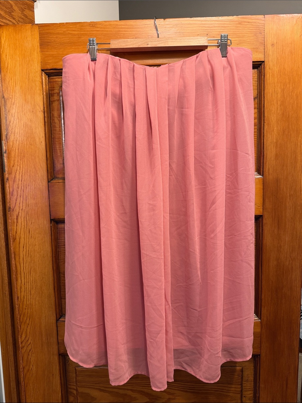 Women's Pink Strapless Dress
